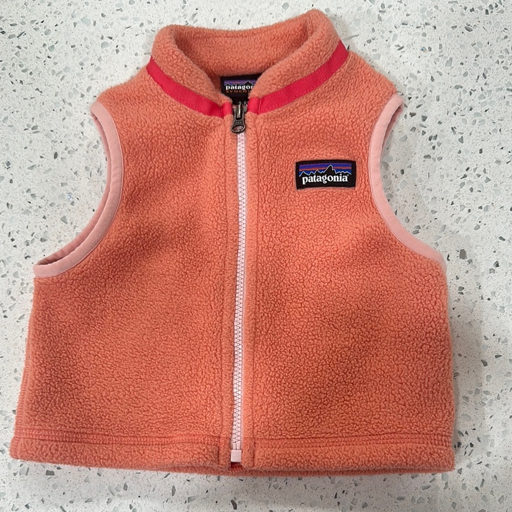 Patagonia Baby Salmon Fleece Vest